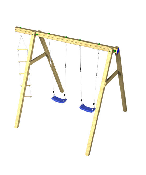 The kestrel double swing set