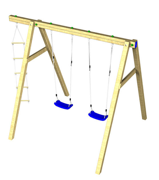 The KEstral Double Swing and rope ladder