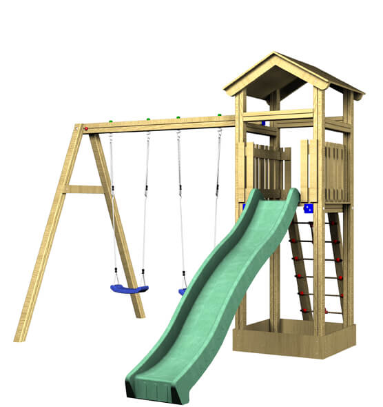The elm climbing frame swing and slide